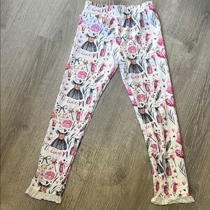 Girls' Playful Pattern Pajama Pants